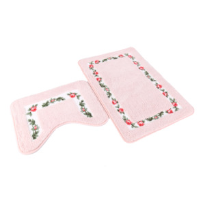 Tắm thảm thiết lập 2 miếng phòng tắm đường viền Thảm nhà vệ sinh Mat Bộ không trượt sợi nhỏ tắm vòi sen Mat hình chữ U nhà vệ sinh thảm Combo Set - Product Image 4