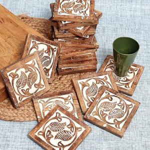 Posavasos de madera maciza de diseño moderno y elegante al mejor precio, alfombrillas gruesas de 5mm para mesa de comedor del hogar, accesorios de la más alta calidad - Product Image 4