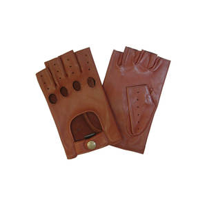 Gants de conduite sans doigts pour hommes, gants en cuir pour hommes - Product Image 6