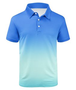 Polo en polyester et élasthanne pour hommes, impression par sublimation, vente en gros OEM, sport, golf, évacuation de l'humidité, polo personnalisé - Product Image 1