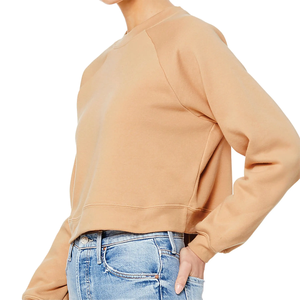 Sudadera de cuello redondo para mujer personalizada Nuevo diseño Terry con logotipo bordado Ropa de calle Sudaderas con capucha con sudadera para mujer - Product Image 5