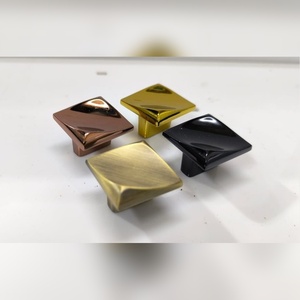 Tiradores de Gabinete de Diamante en Oferta, Latón Negro, Dorado, Oro Rosa, Perillas para Cajones, Herrajes para Muebles, Precio de Fábrica, Compra al por Mayor - Product Image 4