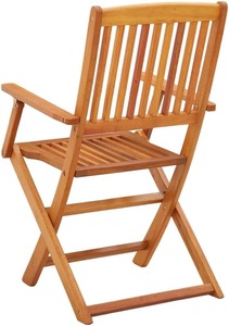 Chaises pliantes d'extérieur modernes du Vietnam en bois d'acacia massif pour le camping, le jardin, la cour et la villa - Product Image 4