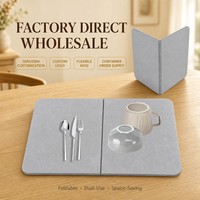 Séparateur de table pliable en feutre, set de table rectangulaire pour salle à manger et cuisine, organisateur de couverts peu encombrant, OEM ODM Vente en gros