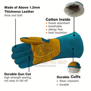 Professional Workshop Equipment With Secure Grip TIG MIG Welding <b>Gloves</b> Industrial TIG MIG Welding <b>Gloves</b> - Product Image 2