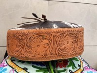 Véritable cuir de vachette usiné à la main sculpture sac à main léger Style bohème nouveaux sacs de vente chaude pour les femmes