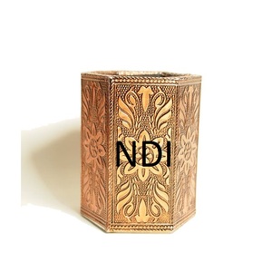 Royal Design Handmade Decorative Metal Wire Pencil <b>Pen</b> Stand With <b>Gold</b> Plated Finishing Metal Wire <b>Pen</b> Pencil Holder - Product Image 3