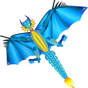 Cerfs-volants en plastique Dragon Feu et Glace - Product Image 1