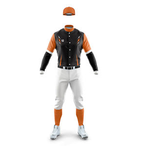 Customizable <b>Baseball</b> & Softball High Quality Breathable Quick Dry Team Wear Sets with V-neck Collar Pockets Soft Touch Fabric - Product Image 5
