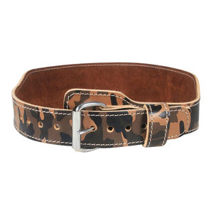 เข็มขัดออกกำลังกายหนังวัว2023ดีไซน์ลายพรางสำหรับยกน้ำหนักระบายอากาศได้โลโก้ออกแบบได้ตามต้องการ - Product Image 4