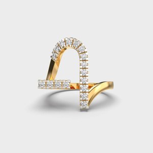 Anillo de Compromiso con Diamante Cultivado en Laboratorio de Corte Redondo de 1.0 Quilates, Anillo de Boda de Banda Abierta Único para Mujer, Diseño Moderno, Joyería Fina de Fábrica - Product Image 1