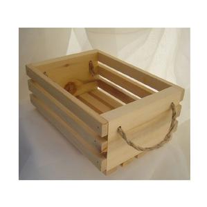 Cubo de madera rústico Estilo Vintage maceta hecha a mano cesta de almacenamiento ecológica para jardín terraza balcón y decoración de boda - Product Image 1