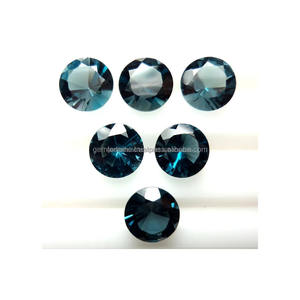 Topacio Azul de Londres Natural Certificado, Azul Oscuro, Ovalado, de la Mejor Calidad, Piedras Grandes Talladas para la Fabricación de Joyas - Product Image 6