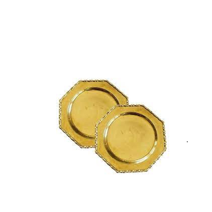 Placa de cargador de latón dorado para pulido de espejo de boda, placa de cargador de acero inoxidable para plato de cena y gran oferta - Product Image 5