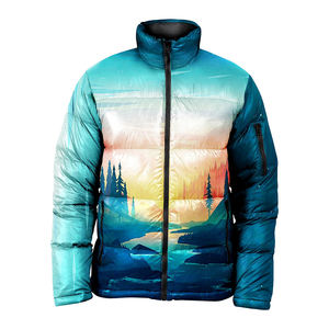 Dernier modèle Vestes matelassées pour hommes Manteau d'hiver en laine décontracté et intelligent imprimé de logo personnalisé avec fermeture à glissière à capuche en vente - Product Image 5