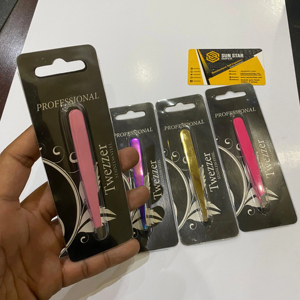 Pince à épiler à sourcils professionnelle RTS faite à la main en acier inoxydable, légère et écologique, réutilisable, pointe inclinée, poils faciaux sans lacunes - Product Image 6