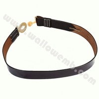 Ceinture en cuir noir pour officier de la marine, nouveau design |   Ceinture tactique d'officier SS Ceinture et boucle en brocart SS