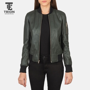 Chaqueta de Cuero Estilo Vintage para Mujer, Aspecto Desgastado, Corte Ajustado, Chaqueta de Motociclista Retro, Cuero Suave de Primera Calidad - Product Image 5