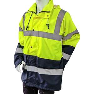 Ropa de trabajo de invierno impermeable uniforme chaqueta de seguridad de alta visibilidad para hombres FOB chaqueta de seguridad de Bangladesh chaqueta reflectante - Product Image 5