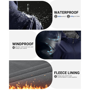 Vestes Softshell personnalisées de qualité supérieure avec options de broderie et d'impression Vestes d'hiver isolées pour les activités de plein air - Product Image 5