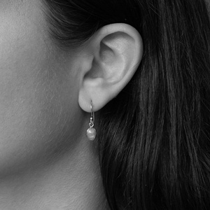 Wholesale 925 Solid <b>Sterling</b> <b>Silver</b> Natural Blue Opal Gemstone Oval Shaped Handmade Jewelry Simple Drop and <b>Dangle</b> <b>Earrings</b> - Product Image 2
