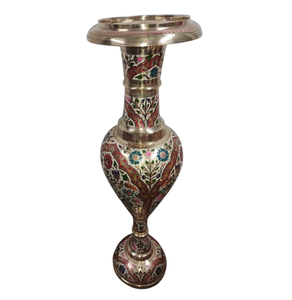 Taille personnalisée Gravé Pot De Fleur Antique Indien Décor Nakkashi Travail Pour La Décoration De La Maison Faveur De Mariage Pot De Fleur En Métal. - Product Image 4