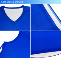 Maillot de basket sans manches SPW bleu à col en V, débardeur en mesh respirant pour adultes, unisexe, toutes saisons, vêtements de sport