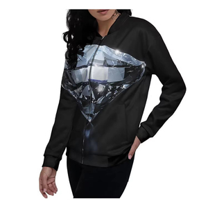 Chaqueta de Moda para Mujer de Primera Calidad al por Mayor, Chaqueta Corta de Cuero de Oveja, Chaqueta Bomber de Color para Mujer - Product Image 2