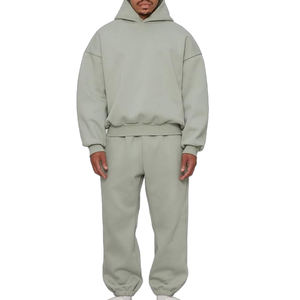 Sweat à capuche et jogging en coton avec logo personnalisé de haute qualité Ensemble survêtements de luxe unisexe de qualité supérieure Survêtements à broderie pour hommes - Product Image 2