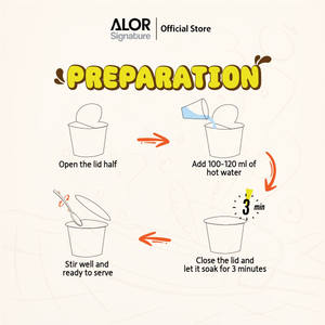 Easy Fingers 50g Postre Instantáneo de Leche de Durian y Coco, Bubur Segera Frutal, Serawa Santan Nutritivo, Certificado Halal, Sabroso - Product Image 1