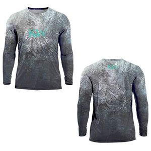 Upf 50 Custom Mens Performance Sublimación Protección UV Jerseys de pesca Polos - Product Image 5