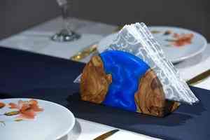 Porta Servilletas de Madera de Alta Gama para el Hogar, Porta Servilletas de Resina de Lujo para Bodas, Restaurantes, Fiestas, Venta al por Mayor - Product Image 5