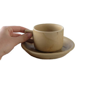 Juego de té de cerámica de mármol vintage, juego de té de mármol caqui, juego de té de piedra de mármol - Product Image 3