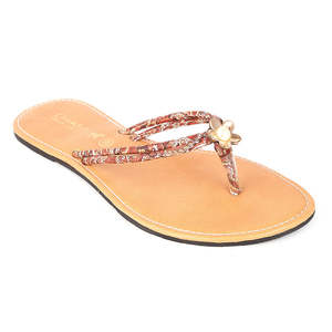 รองเท้าแตะผู้หญิง (KL-035) - สีน้ำตาล - Product Image 1