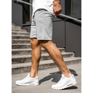 Pantalones cortos de verano ligeros para hombre en tejido transpirable con cintura con cordón ideal para actividades de playa y ropa casual - Product Image 3