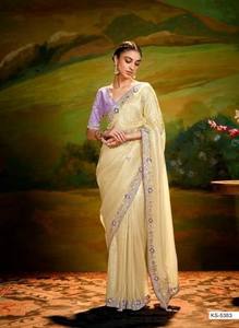 Royal Heavy Designer Handwork Saree Collection Exquisite Couture Sarees with Intricate Embroidery & Ornate Zari <b>Detailing</b> Cheap - Product Image 6