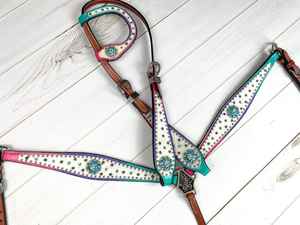 Equipo de sillín de caballo de cuero genuino de alta calidad, recién llegado, sillín de cabeza occidental portátil y sillines de calidad con cuello de pecho - Product Image 5