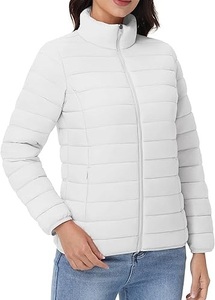 Nouvelle arrivée de veste blanche personnalisée de qualité supérieure Doudounes prix de gros Veste matelassée femme à fermeture éclair - Product Image 2