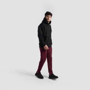 Pantalon de jogging Arctiq (Bordeaux) 100% coton French Terry Coupe droite pour homme Logo personnalisable Taille XL Motif uni coloré - Product Image 4