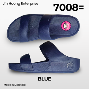 @migo Sandales tongs pour femmes 7009= Bleu Confort Légères Semelle épaisse Antidérapante Résistantes à l'eau Talon de 4 cm Fabriquées en Malaisie - Product Image 2