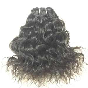 Venta al por mayor extensiones de cabello humano virgen indio paquetes de peluca doble dibujado colección de templo natural calidad de exportación - Product Image 4