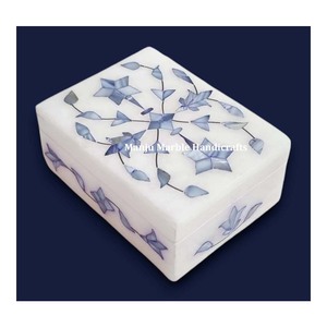Caja con incrustaciones de mármol de aspecto precioso más hermoso con materiales de nácar caja de mármol para joyería y artículos de regalos de frutas secas - Product Image 3
