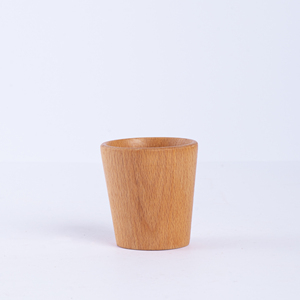 Tasse à café en bois de hêtre - Tasse à expresso écologique - Tasse à thé et à café arabe en bois massif naturel - Petite vaisselle artisanale - Product Image 2