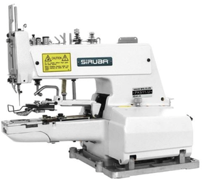 Nouvelle machine à coudre industrielle Sirubas PK511-U à point de chaînette simple avec table et moteur - Product Image 1