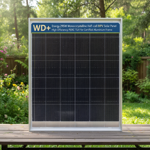 Panneau solaire monocristallin demi-cellule BIPV WD+ Energy 295W haute efficacité PERC TUV certifié avec cadre en aluminium - Product Image 3