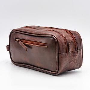 Bonne qualité mode hommes Kits étanche sac de rasage nouvelle mode Logo personnalisé poignée en cuir fermeture à glissière TYG-0036 - Product Image 4