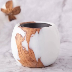 White And Brown Epoxy Wooden Bakhoor Burner <b>Eid</b> Special Handmade Bakhoor Incense Trending Epoxy and Wooden Round Bakhoor <b>Gift</b> - Product Image 6