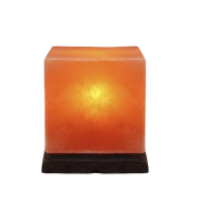 Lampe en sel de roche himalayen pakistanais avec base en bois sculpté, style amour, décoration naturelle pour la maison et purificateur d'air, lumière pour chambre à coucher