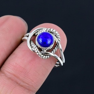 925 Sterling Silver Spinner <b>Ring</b> Lapis Lazuli <b>Ring</b> Handmade Gemstone with Excellent Quality Classic Design for <b>Women</b> <b>Ring</b> - Product Image 3