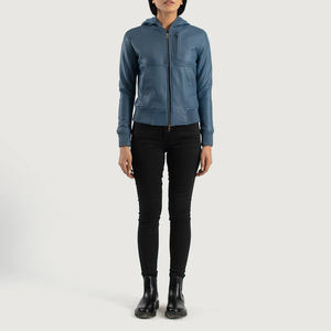 Chaqueta de cuero personalizada para mujer, ropa de abrigo de moda de cuero suave de primera calidad, proveedor OEM para compradores globales 2026 - Product Image 3
